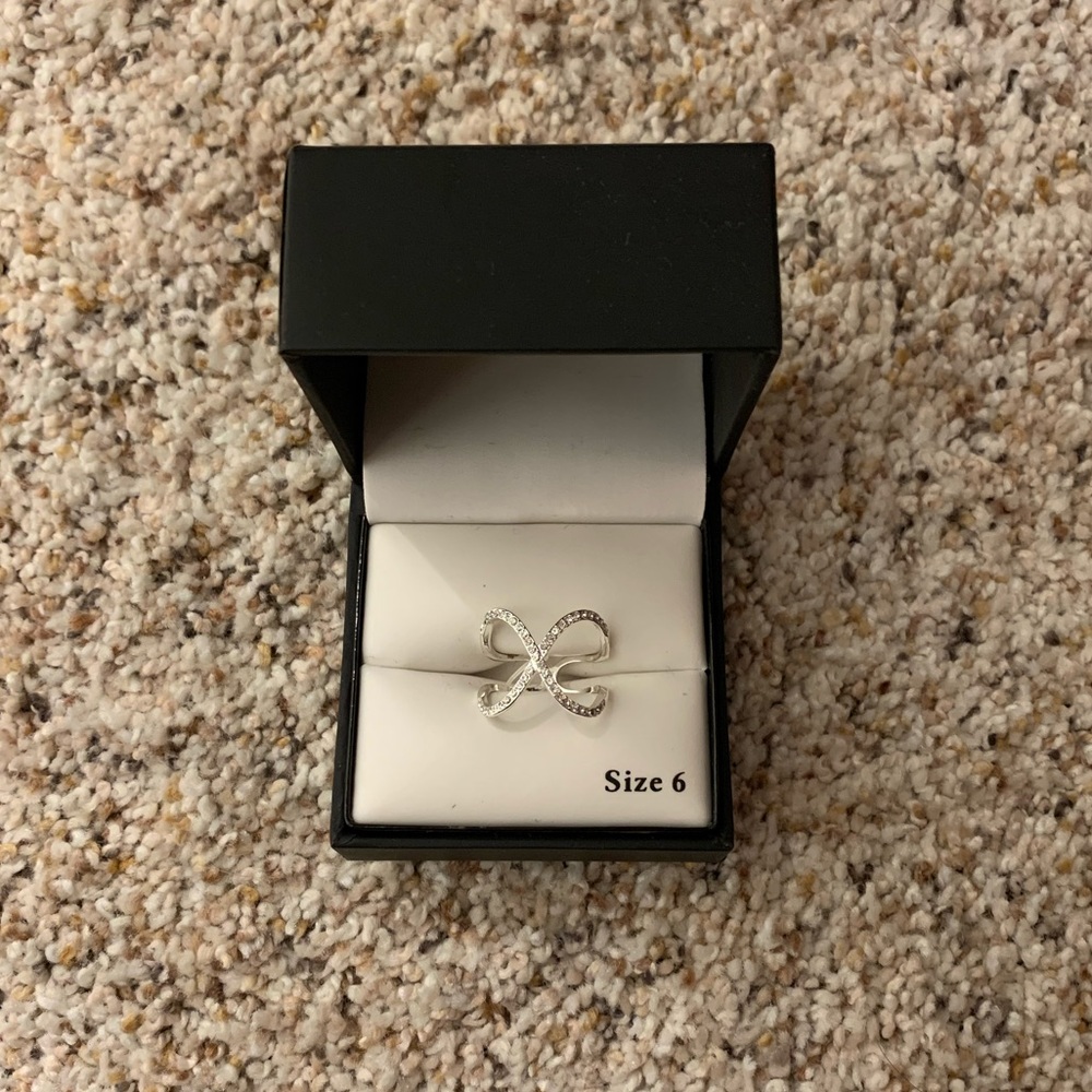 Criss Cross Silver Ring